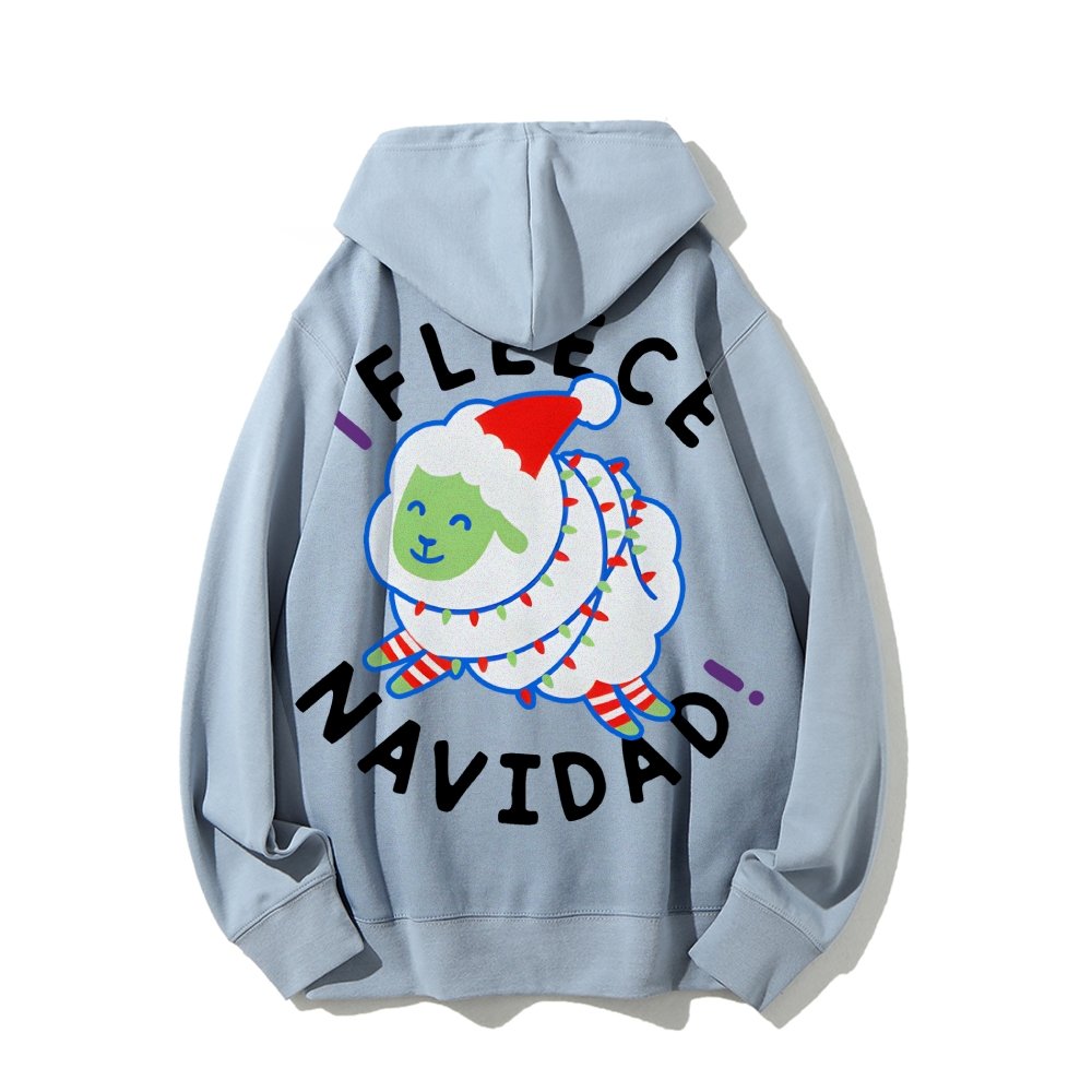 iFleece Navidad! Printed Back Cotton Hoodie