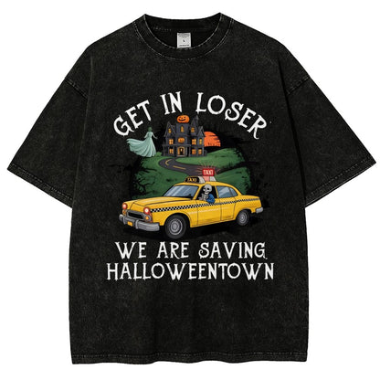 Get in Loser Halloween Vintage Distressed T-shirt