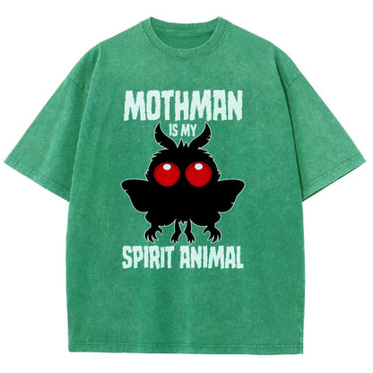 Mothman Is My Spirit Animal Dark Vintage Distressed T-shirt