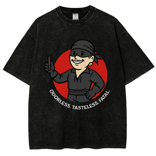 Odorless Tasteless Fatal Vintage Distressed T-shirt