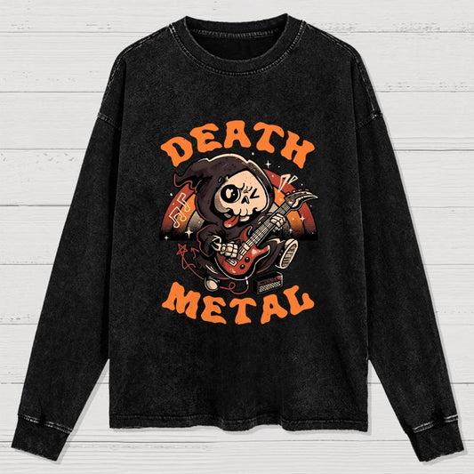 Death Metal Reaper Washed Long Sleeve Tee