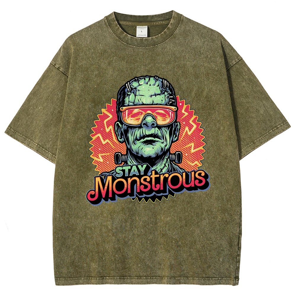 Stay Monstrous Vintage Distressed T-shirt
