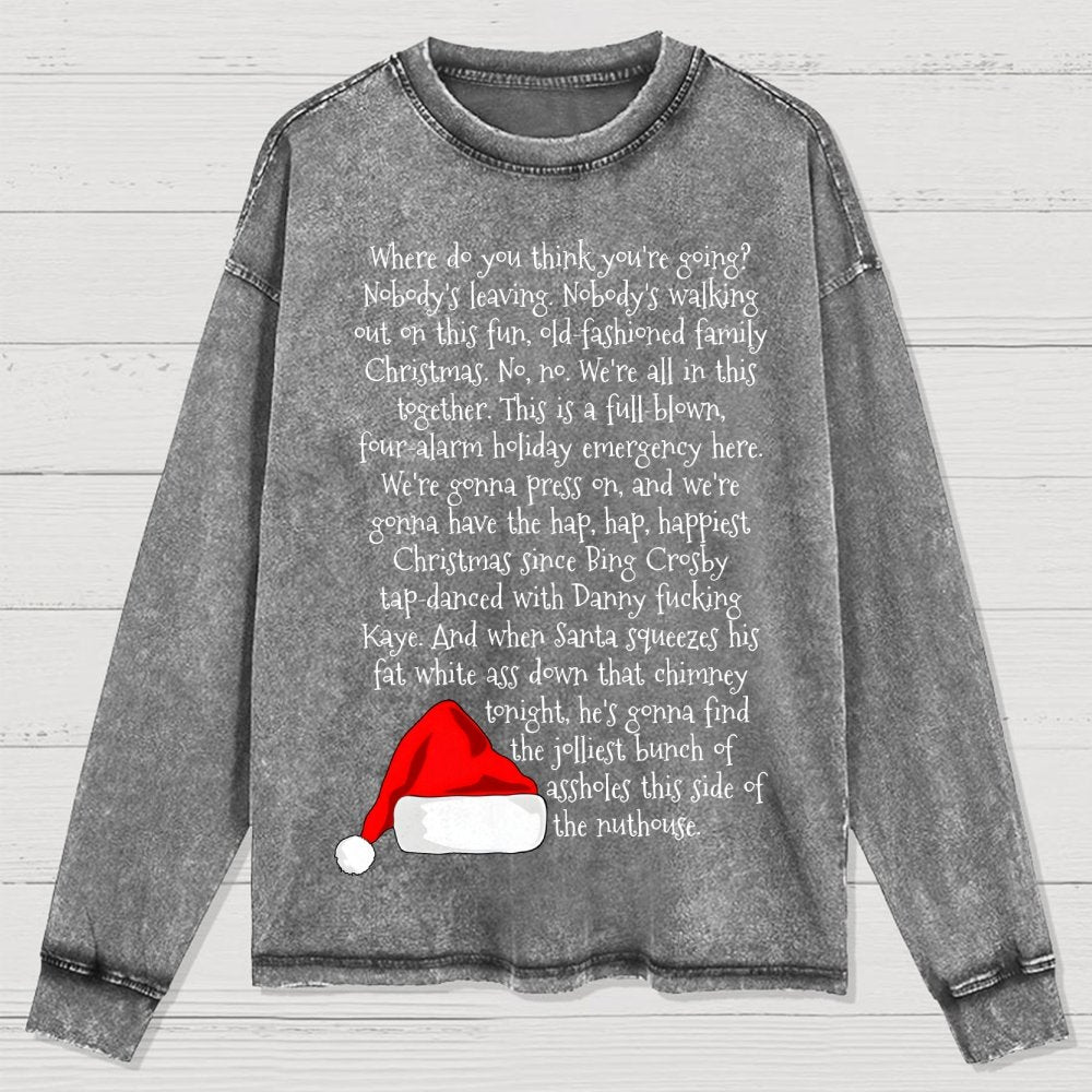 Christmas Rant Washed Long Sleeve Tee
