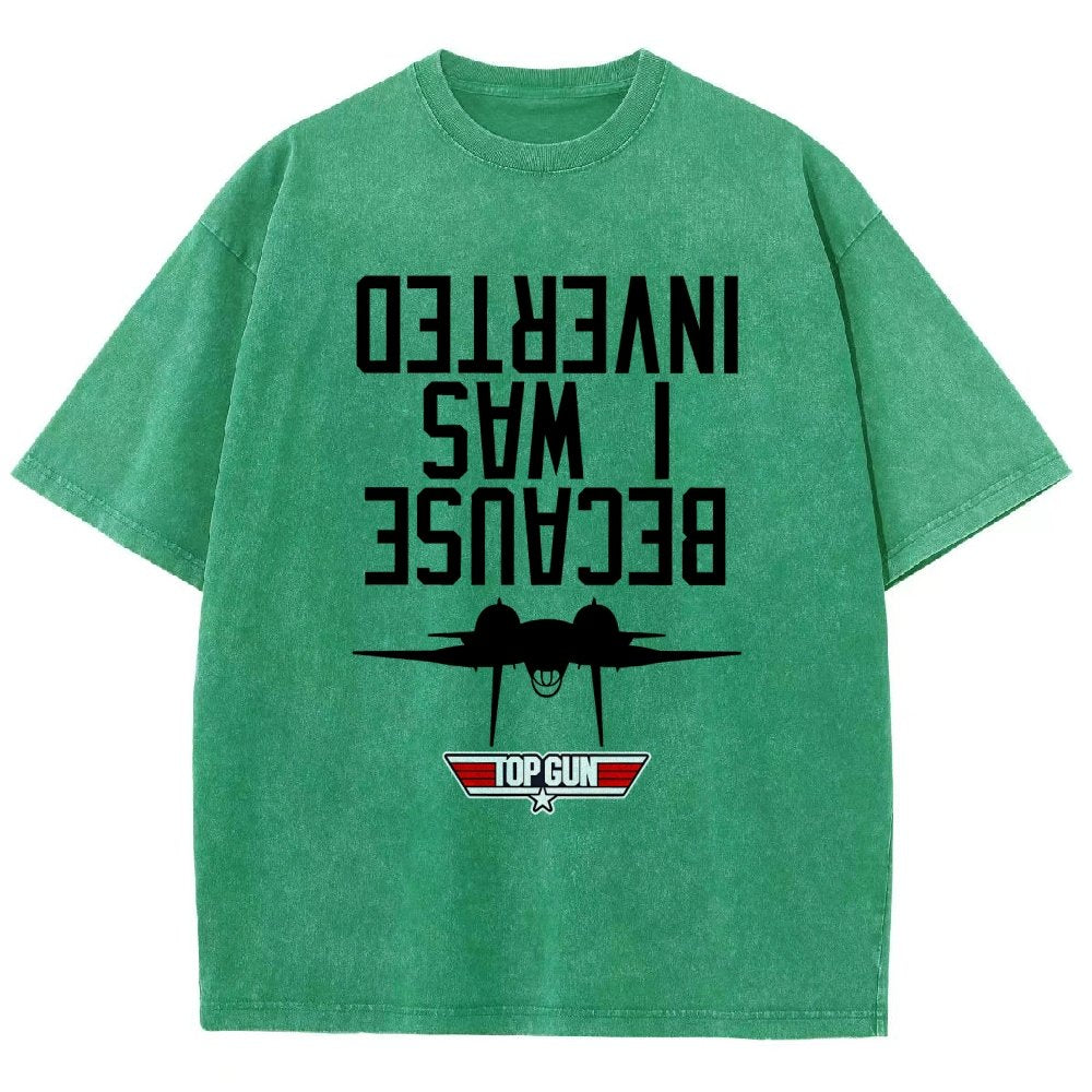 Because I Was Inverted Vintage Distressed T-shirt