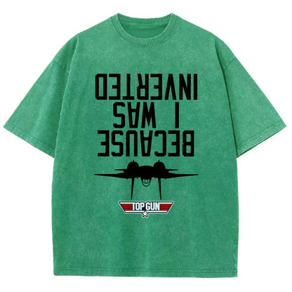 Because I Was Inverted Vintage Distressed T-shirt
