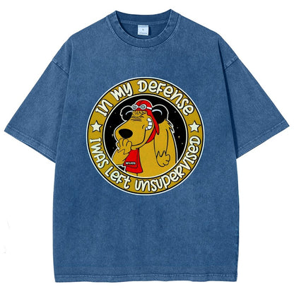 In My Defense I Was Left Unsupervised Vintage Distressed T-shirt