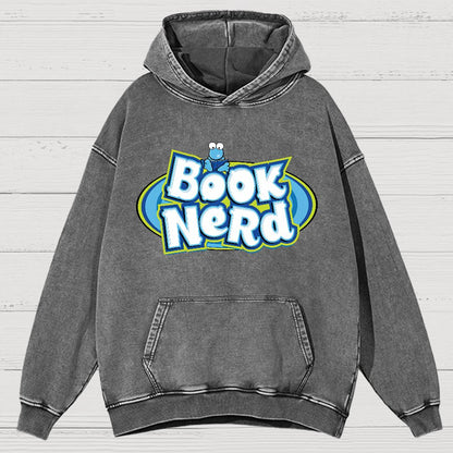 Book Nerd Vintage Distressed Hoodie
