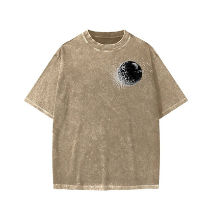 Sasquatch & Alien: Best Photobomb Ever! Washed T-shirt