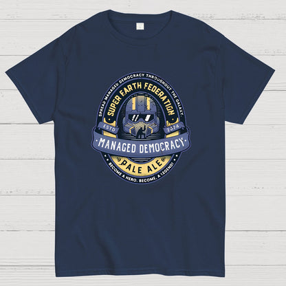 Democracy Exo Patriot Mech Geeky T-Shirt