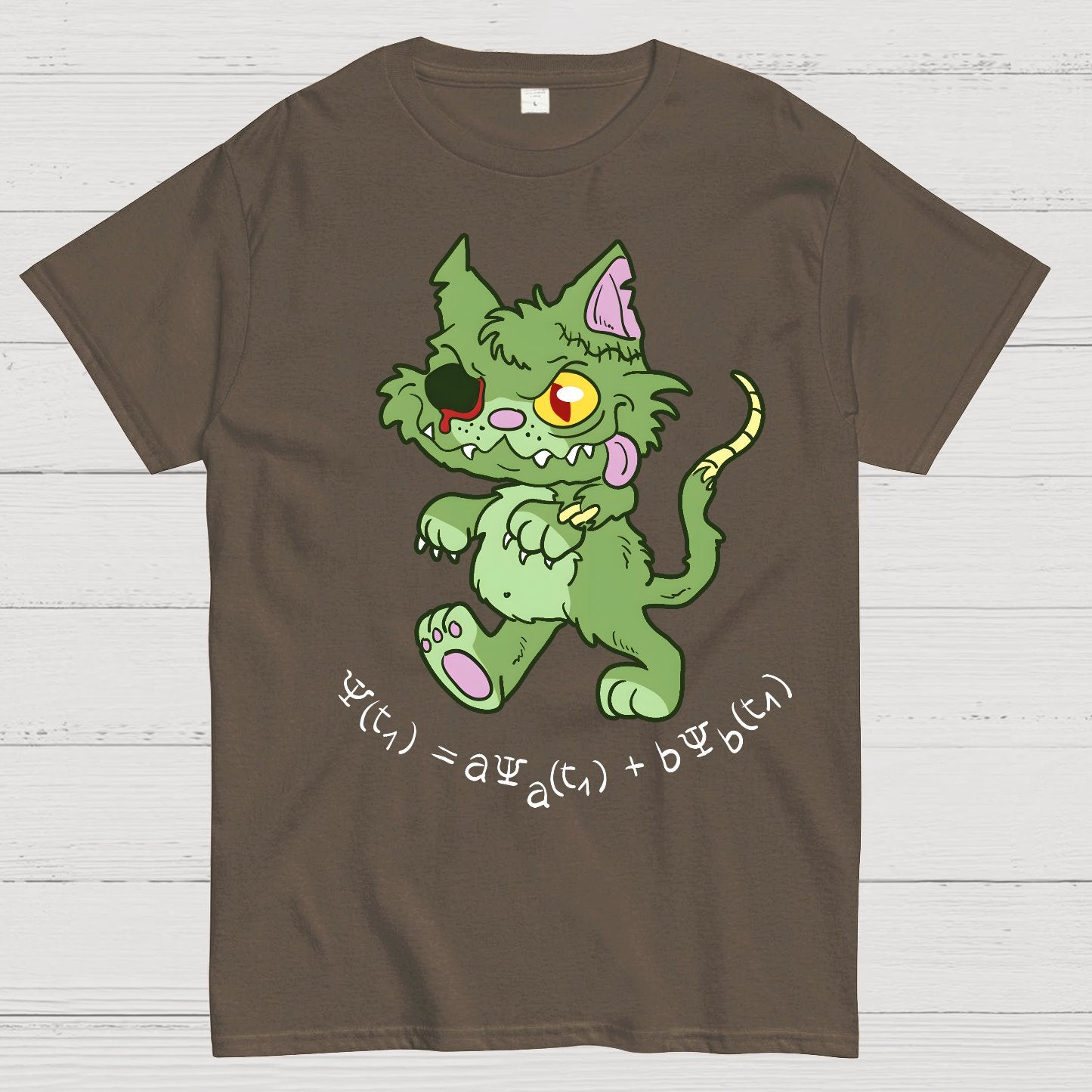 Schrödinger's Zombie Cat Geek T-Shirt