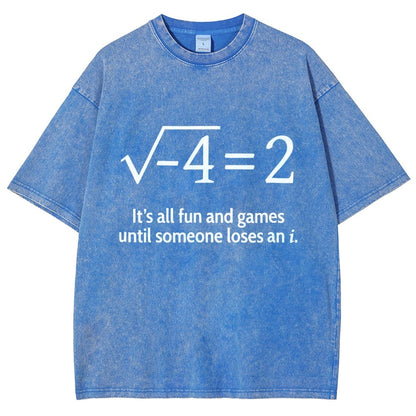Funny Math Kids Shirt Vintage Distressed T-shirt