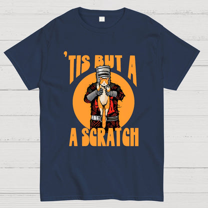 Tis But A Scratch The Black Knight Vs Cat Knight & Kitten Geek T-Shirt