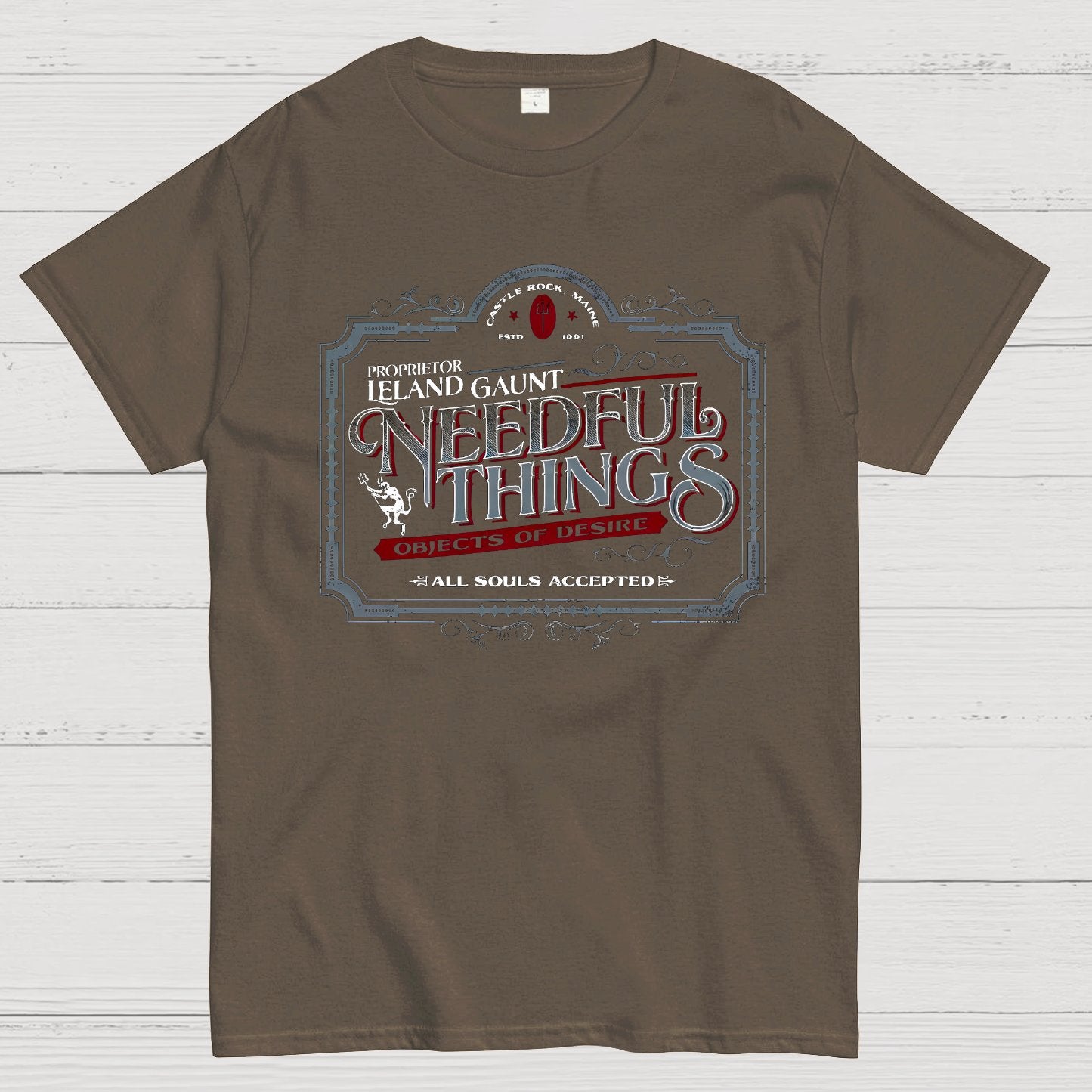 Needful Things Gothic Horror Graphic Geeky T-Shirt