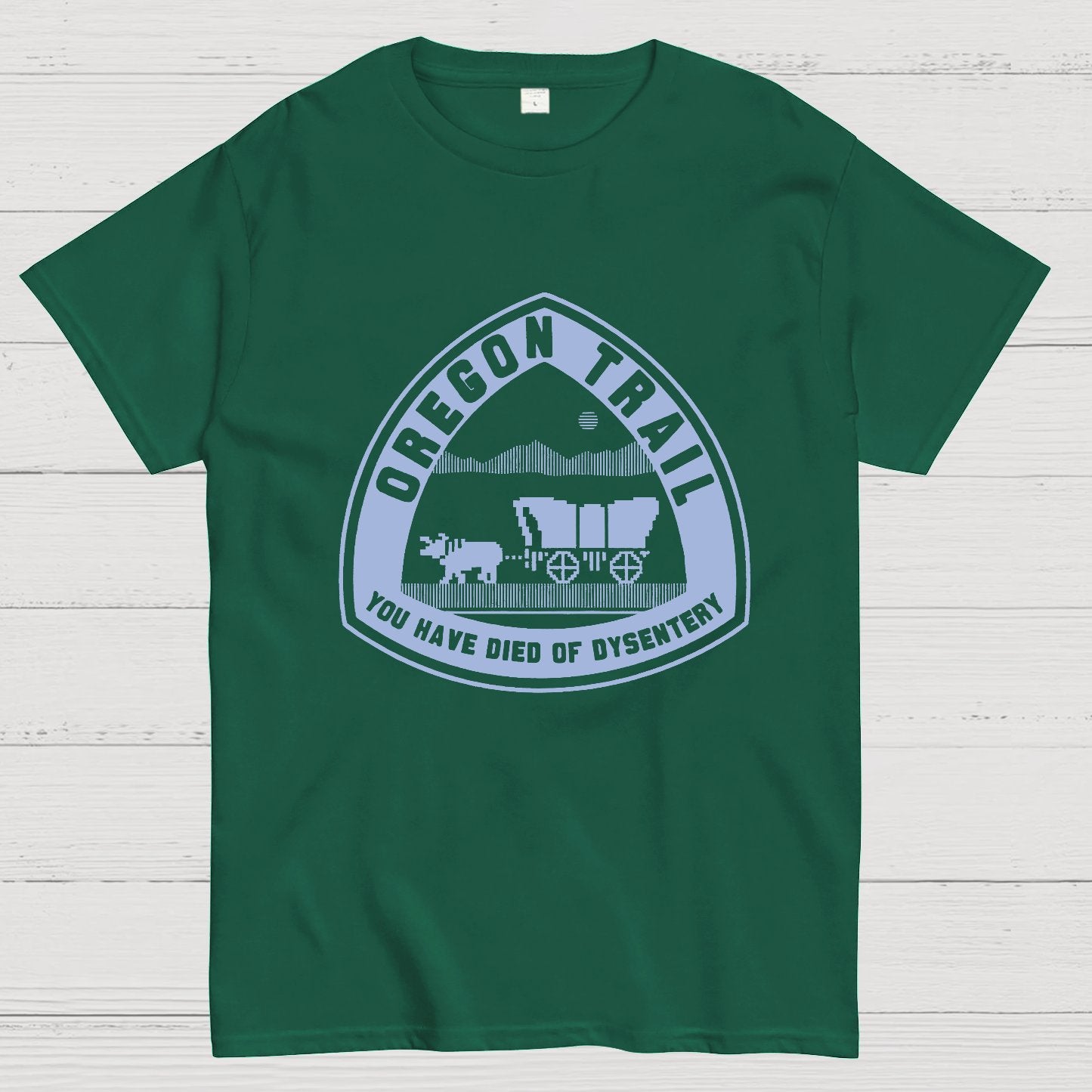 Oregon Trail T Shirt You Have Died of Dysentery Geeky T-Shirt