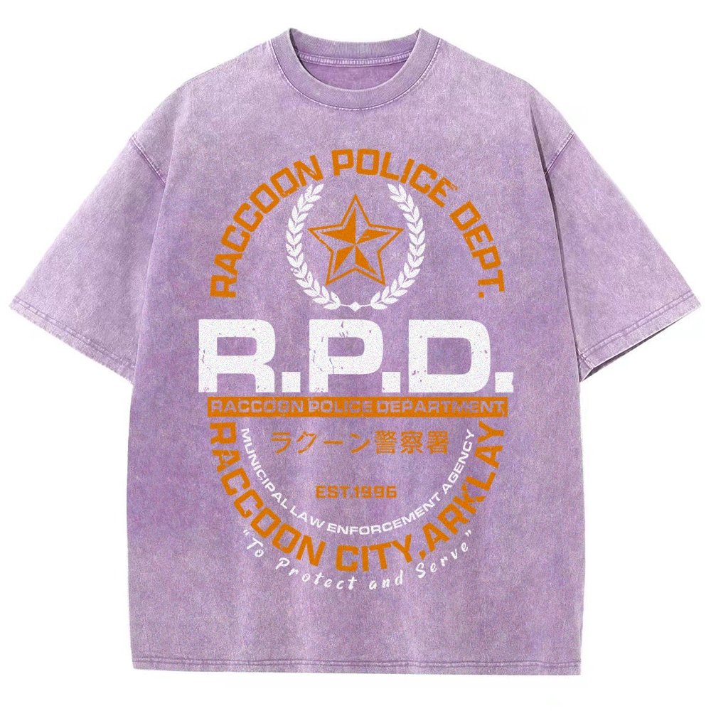 City PD Vintage Distressed T-shirt