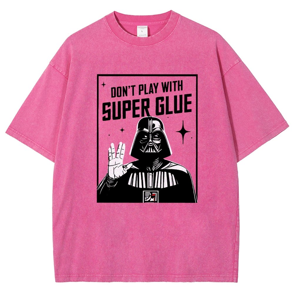 City Safety Tip Keep away from super glue Vintage Distressed T-shirt