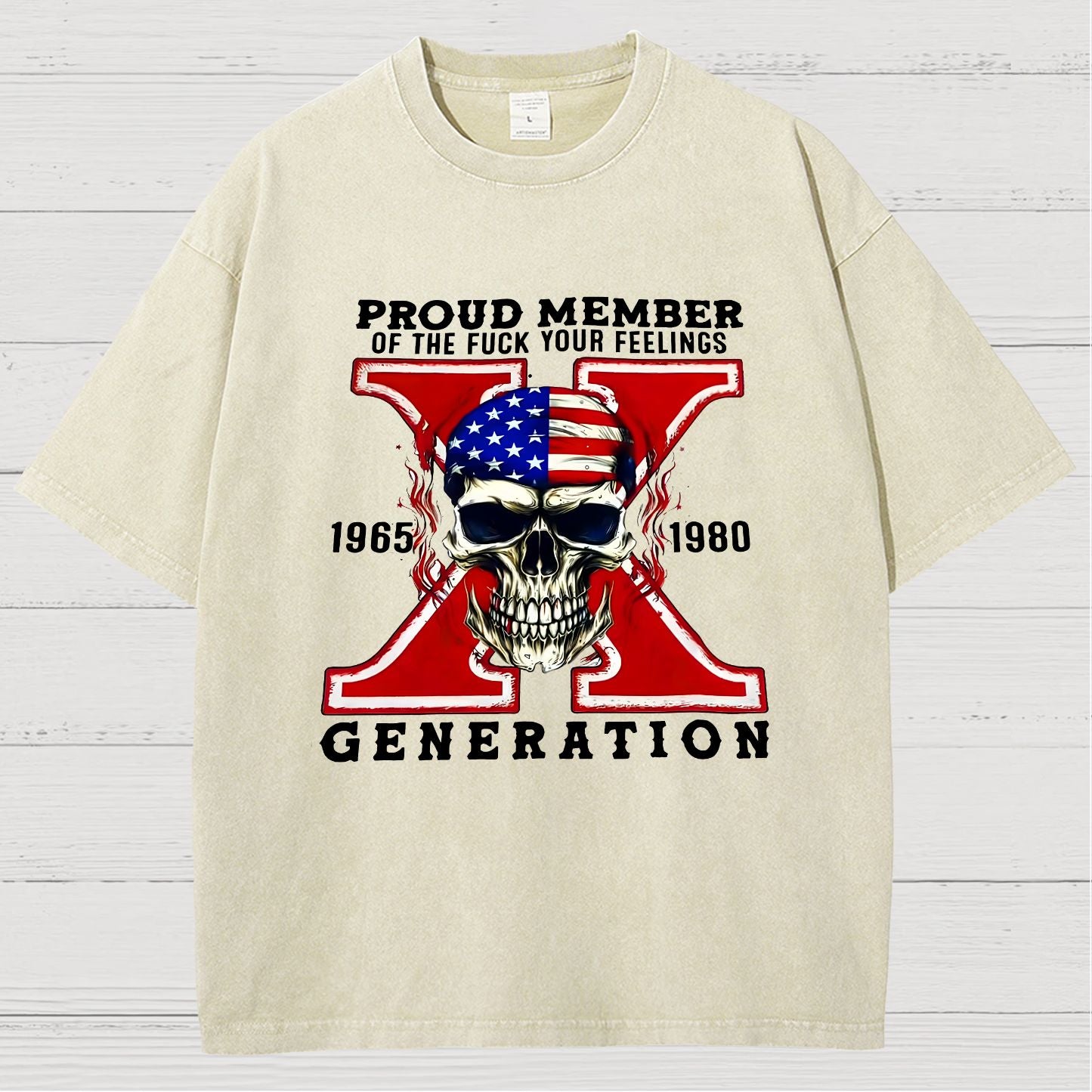 Generation X Vintage Distressed T-shirt