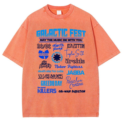 Galactic Fest Vintage Distressed T-shirt