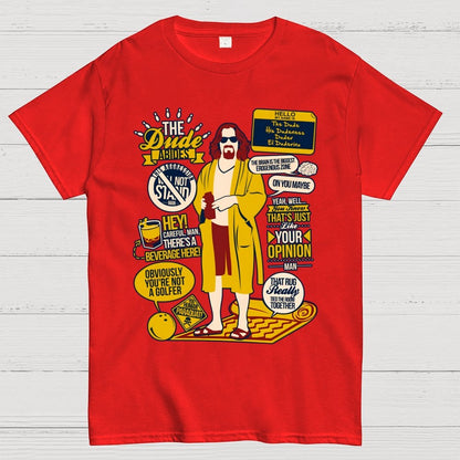 The Dude Quotes Geek T-Shirt