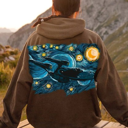 Printed Back Cotton Hoodie