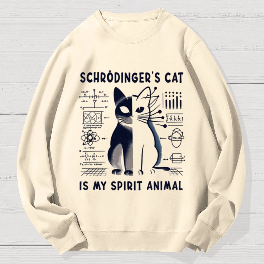 Schrodinger's Cat Geek Cotton Sweatshirt