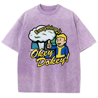 Everything Is Okey-Dokey Vintage Distressed T-shirt