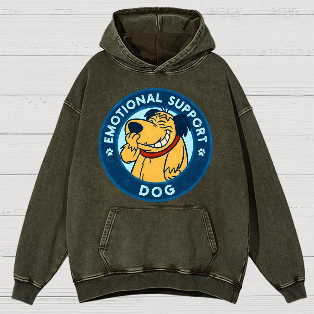 Dog Support Or Not? Vintage Distressed Hoodie