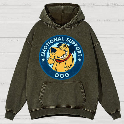 Dog Support Or Not? Vintage Distressed Hoodie