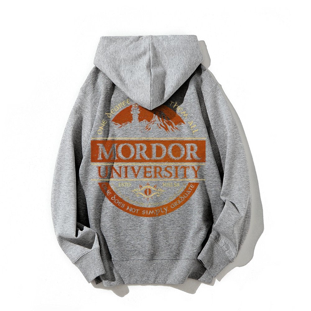 Graduation Is Not An Easy Thing Printed Back Cotton Hoodie