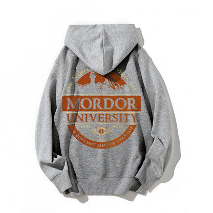 Graduation Is Not An Easy Thing Printed Back Cotton Hoodie