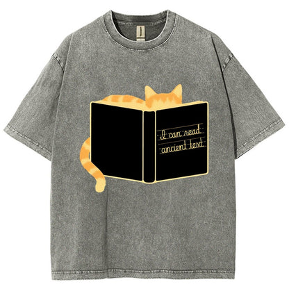 Ancient Text Vintage Distressed T-shirt