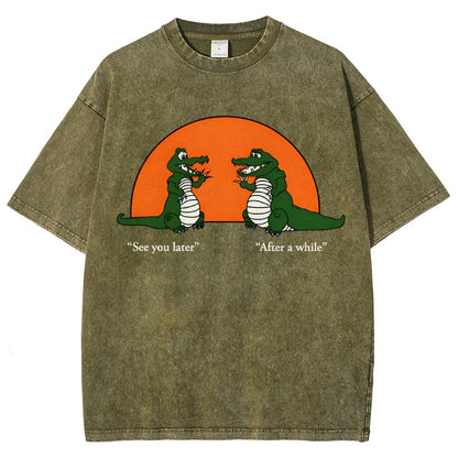 See You Later Alligator Vintage Distressed T-shirt