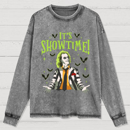 Its Showtime Washed Long Sleeve Tee