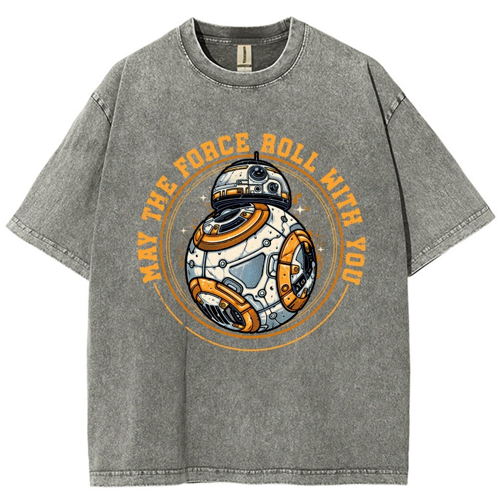 May the power roll with you Vintage Distressed T-shirt