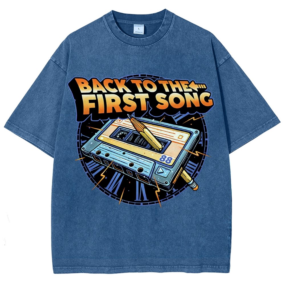 Back to the First Song Vintage Distressed T-shirt