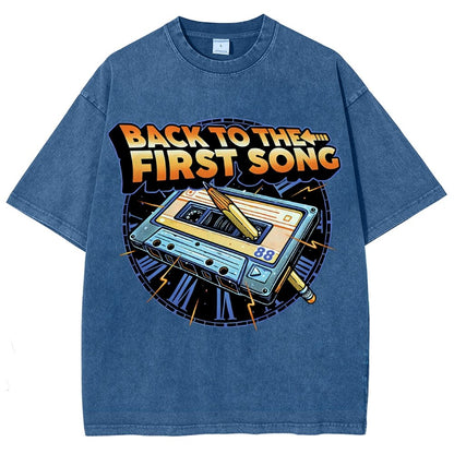 Back to the First Song Vintage Distressed T-shirt