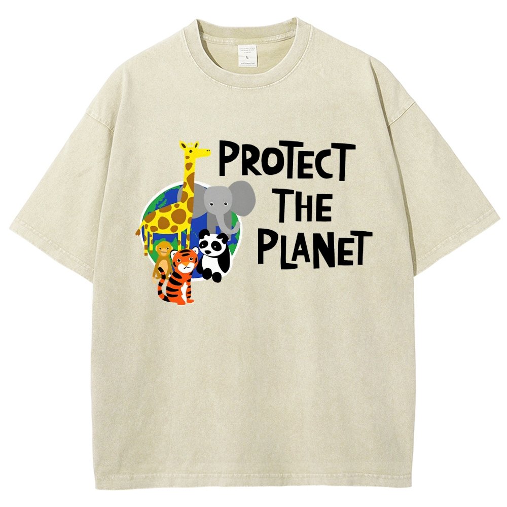 Protect The Planet Vintage Distressed T-shirt