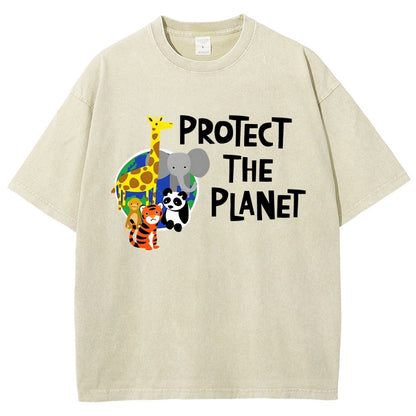 Protect The Planet Vintage Distressed T-shirt