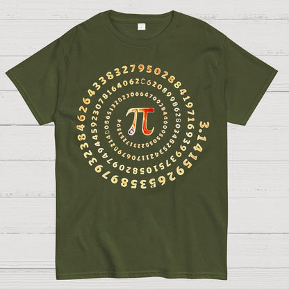 Pi Spiral Geek T-Shirt
