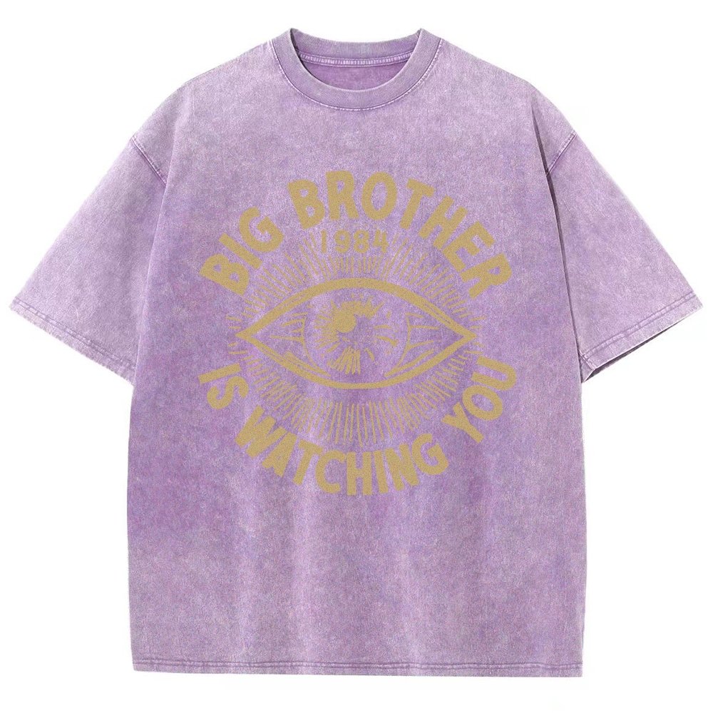 Watching You Vintage Distressed T-shirt
