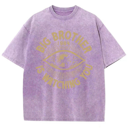 Watching You Vintage Distressed T-shirt