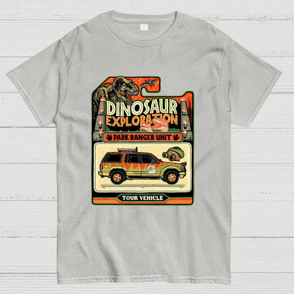 Dinosaur Exploration Vehicle Geeky T-Shirt
