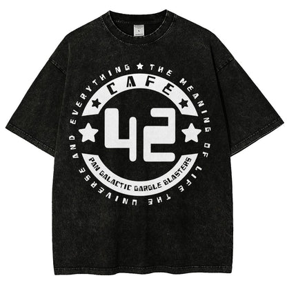 Cafe 42 Vintage Distressed T-shirt