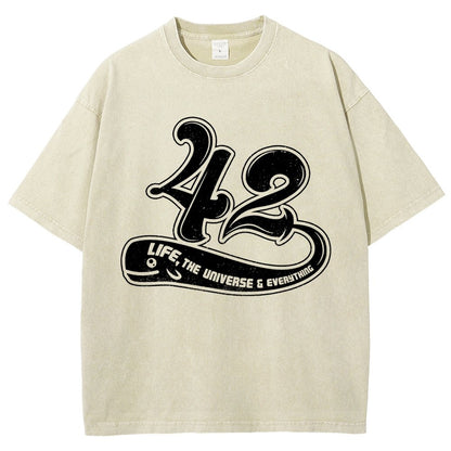 42 Life Vintage Distressed T-shirt