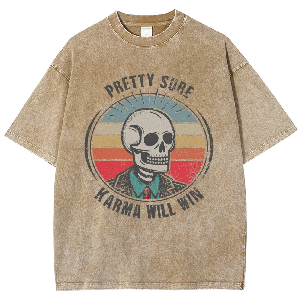 Karma for the Win Vintage Distressed T-shirt
