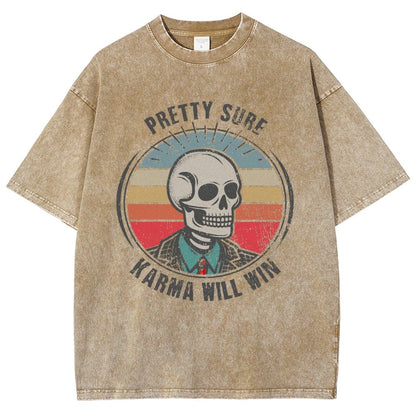 Karma for the Win Vintage Distressed T-shirt