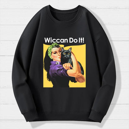 Wiccan Do It Geek Cotton Sweatshirt