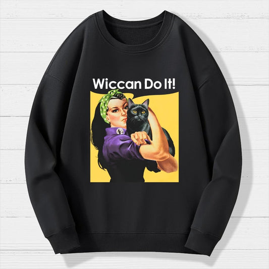 Wiccan Do It Geek Cotton Sweatshirt