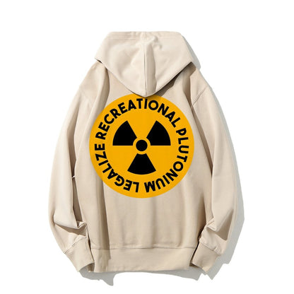 Legalize Recreational Plutonium Printed Back Unisex Cotton Hoodie