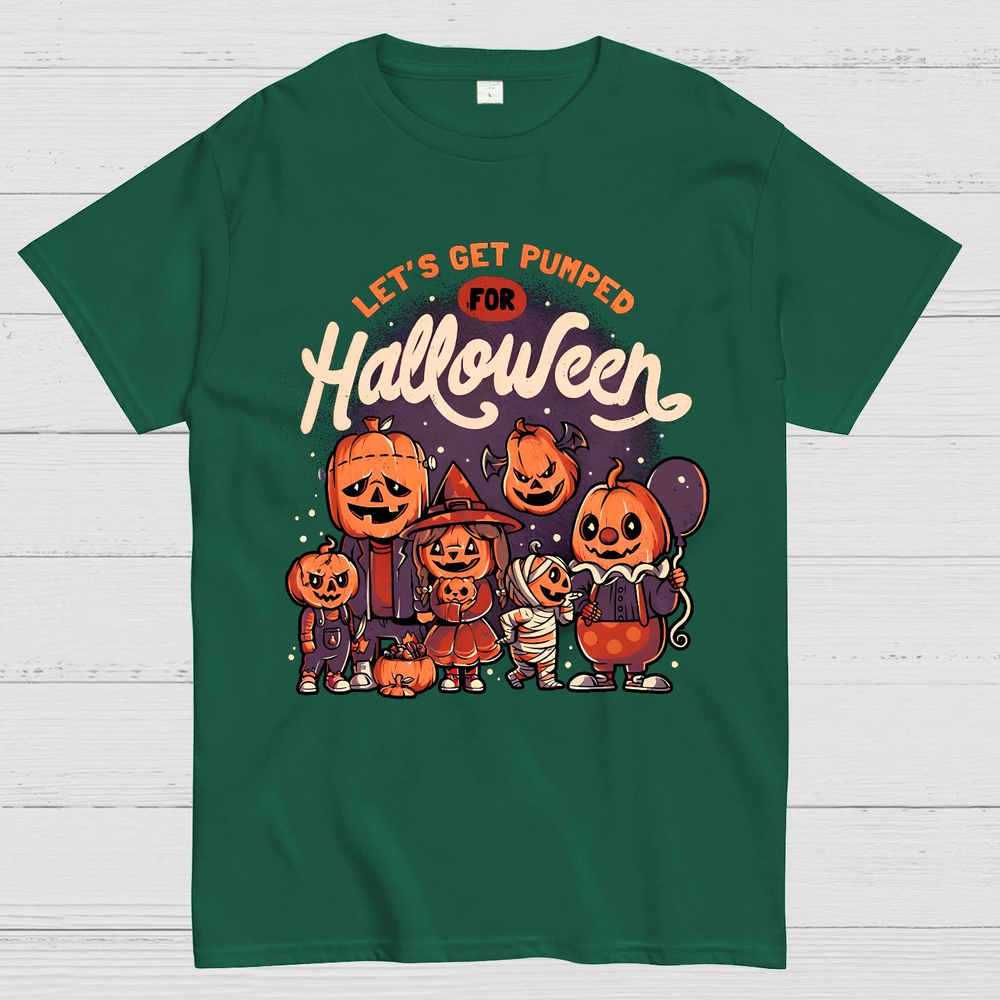 Pumped for Halloween - Cute Pumpkin Geek T-Shirt